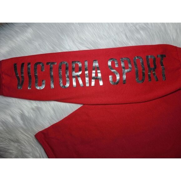 Victoria's Secret Sport|Red Logo Crewneck Long Sleeve Sweatshirt, SMALL - Picture 6 of 9